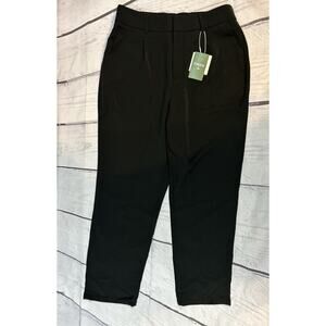 Halara Black Career Pants L Tall NWT Elastic Waist Casual Work Trousers